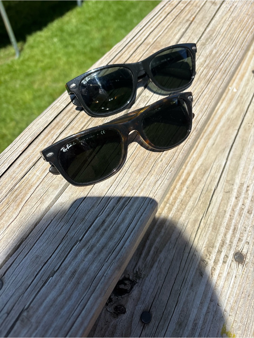 Ray-Ban Sunglasses in Black and Tortoiseshell - 2 pairs